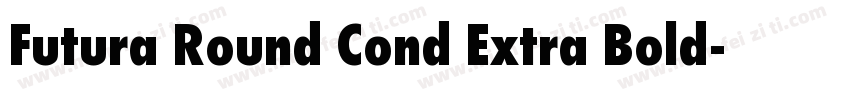 Futura Round Cond Extra Bold字体转换